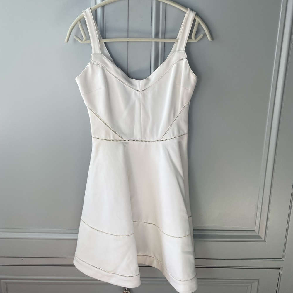 Elizabeth James white a-line dress, size 2